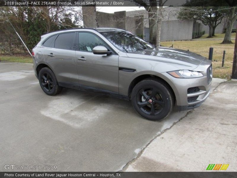 Silicon Silver Metallic / Ebony 2018 Jaguar F-PACE 25t AWD Prestige