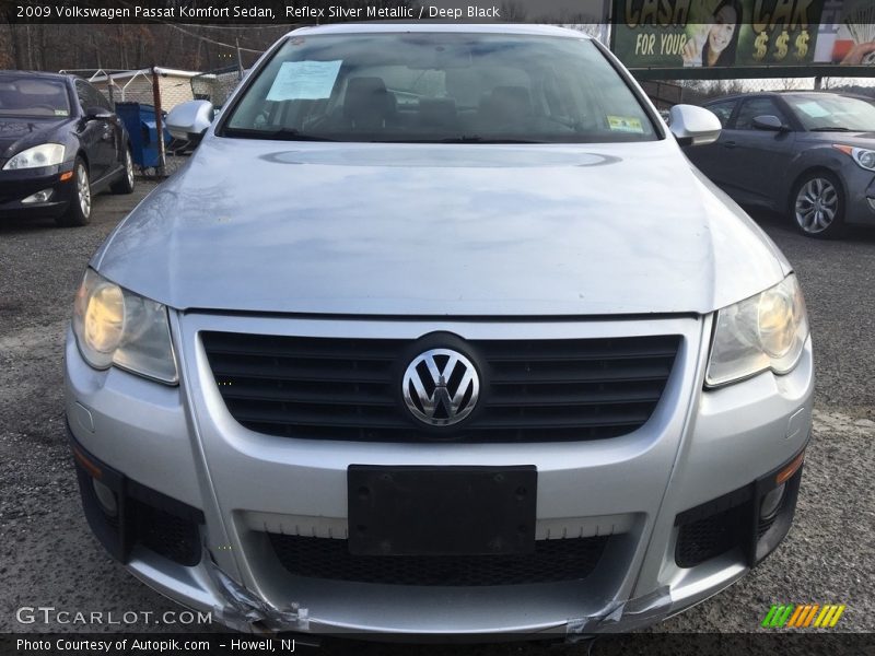 Reflex Silver Metallic / Deep Black 2009 Volkswagen Passat Komfort Sedan