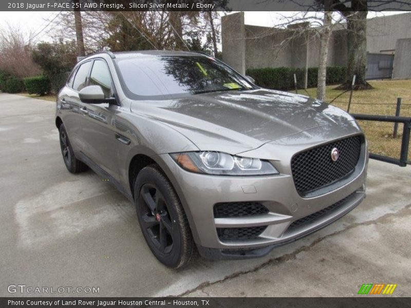 Silicon Silver Metallic / Ebony 2018 Jaguar F-PACE 25t AWD Prestige