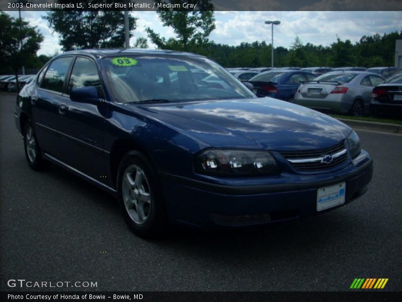 Superior Blue Metallic / Medium Gray 2003 Chevrolet Impala LS
