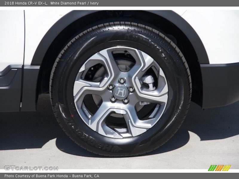 White Diamond Pearl / Ivory 2018 Honda CR-V EX-L