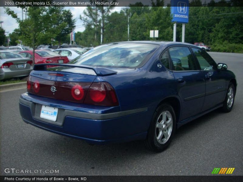 Superior Blue Metallic / Medium Gray 2003 Chevrolet Impala LS