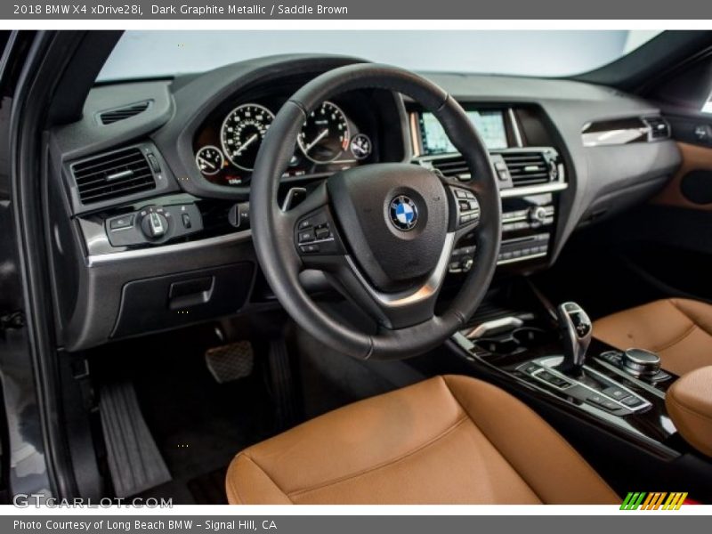 Dark Graphite Metallic / Saddle Brown 2018 BMW X4 xDrive28i