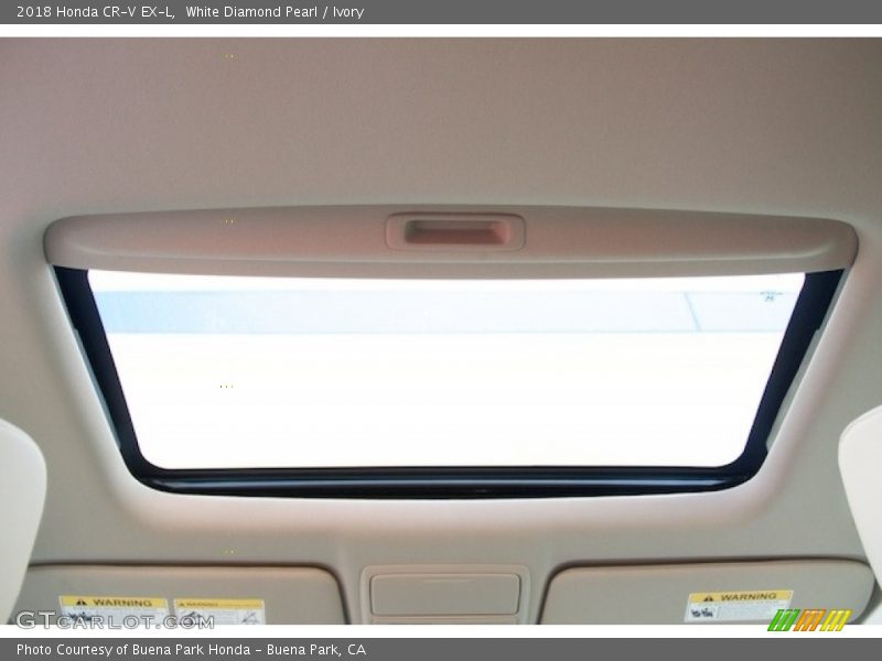 White Diamond Pearl / Ivory 2018 Honda CR-V EX-L