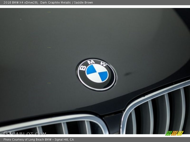 Dark Graphite Metallic / Saddle Brown 2018 BMW X4 xDrive28i