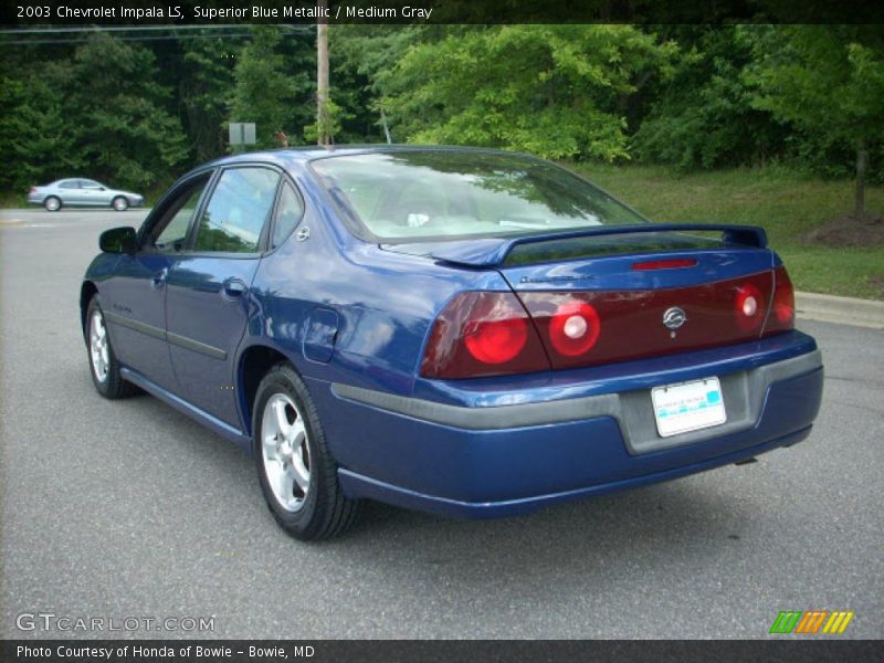 Superior Blue Metallic / Medium Gray 2003 Chevrolet Impala LS