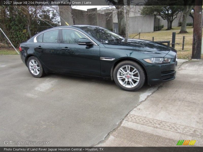 British Racing Green / Latte 2017 Jaguar XE 20d Premium