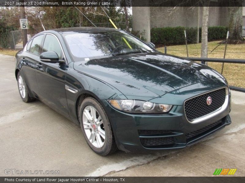 British Racing Green / Latte 2017 Jaguar XE 20d Premium