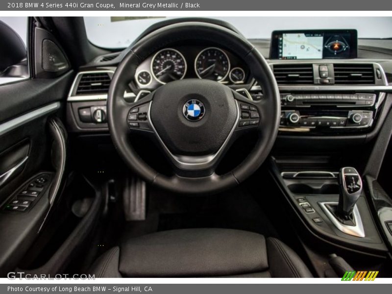 Mineral Grey Metallic / Black 2018 BMW 4 Series 440i Gran Coupe
