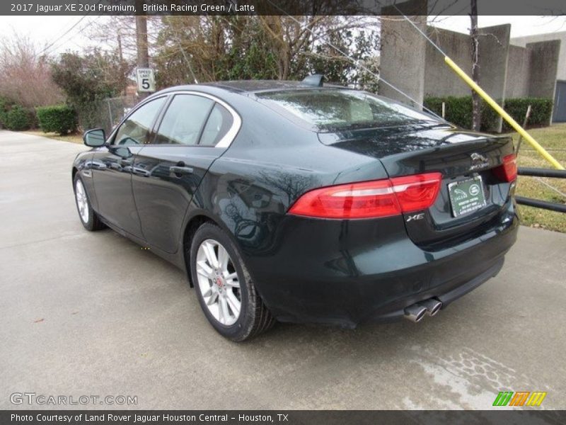 British Racing Green / Latte 2017 Jaguar XE 20d Premium