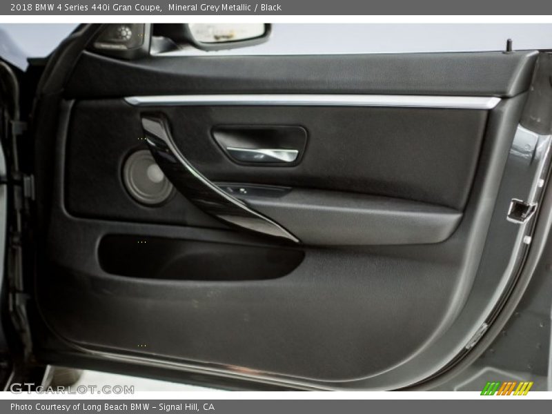 Mineral Grey Metallic / Black 2018 BMW 4 Series 440i Gran Coupe