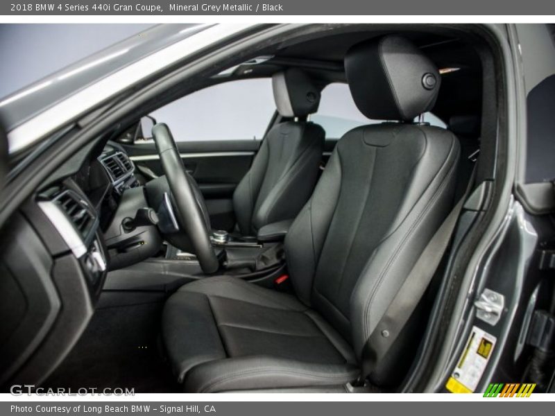 Mineral Grey Metallic / Black 2018 BMW 4 Series 440i Gran Coupe