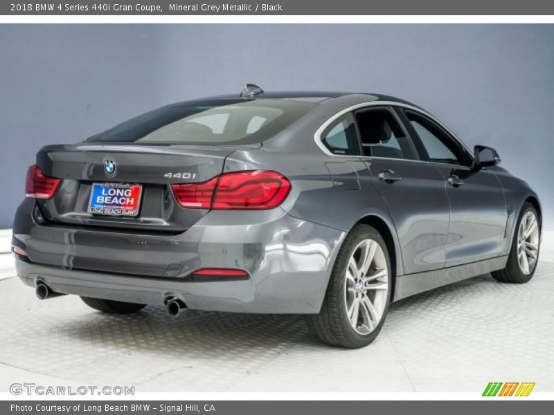 Mineral Grey Metallic / Black 2018 BMW 4 Series 440i Gran Coupe