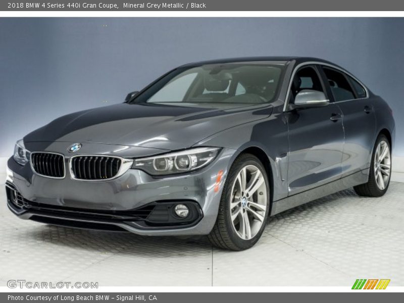 Mineral Grey Metallic / Black 2018 BMW 4 Series 440i Gran Coupe