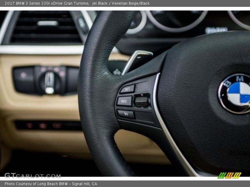Jet Black / Venetian Beige/Black 2017 BMW 3 Series 330i xDrive Gran Turismo