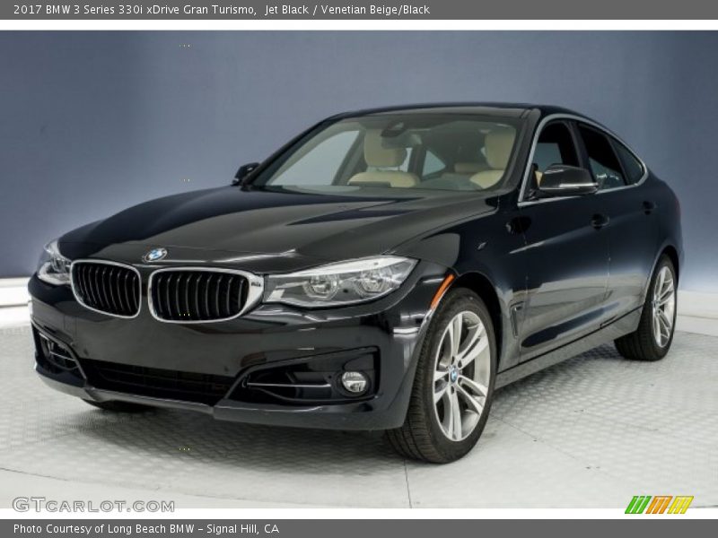 Jet Black / Venetian Beige/Black 2017 BMW 3 Series 330i xDrive Gran Turismo