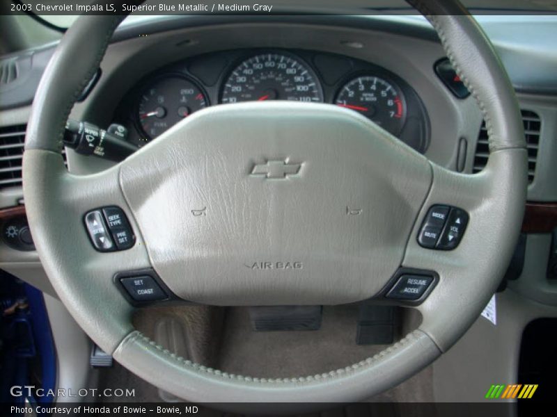 Superior Blue Metallic / Medium Gray 2003 Chevrolet Impala LS