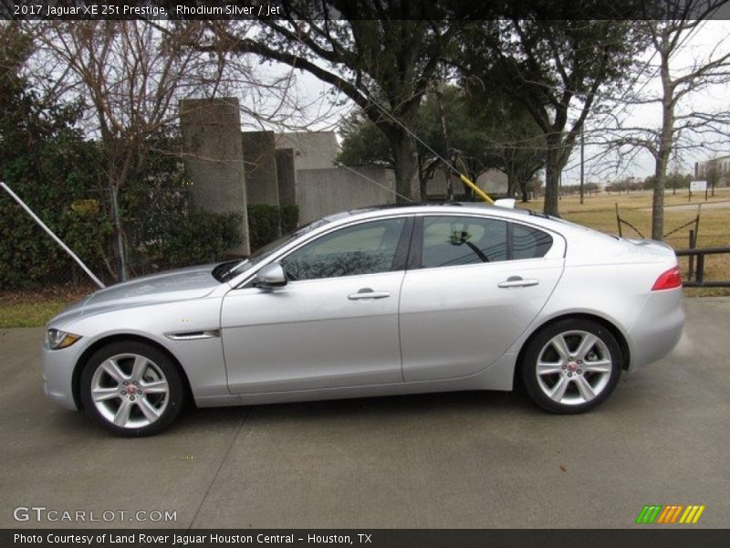 Rhodium Silver / Jet 2017 Jaguar XE 25t Prestige