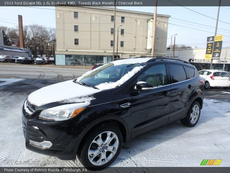 Tuxedo Black Metallic / Charcoal Black 2013 Ford Escape SEL 1.6L EcoBoost 4WD