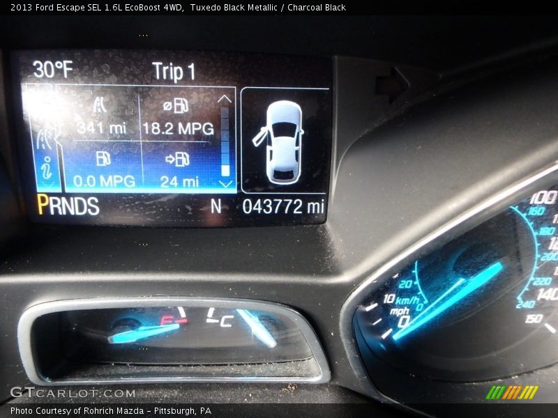 Tuxedo Black Metallic / Charcoal Black 2013 Ford Escape SEL 1.6L EcoBoost 4WD