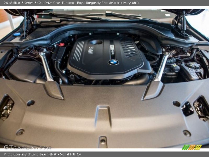 Royal Burgundy Red Metallic / Ivory White 2018 BMW 6 Series 640i xDrive Gran Turismo