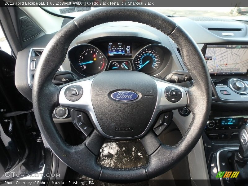 Tuxedo Black Metallic / Charcoal Black 2013 Ford Escape SEL 1.6L EcoBoost 4WD