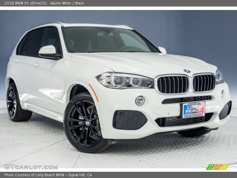 Alpine White / Black 2018 BMW X5 sDrive35i