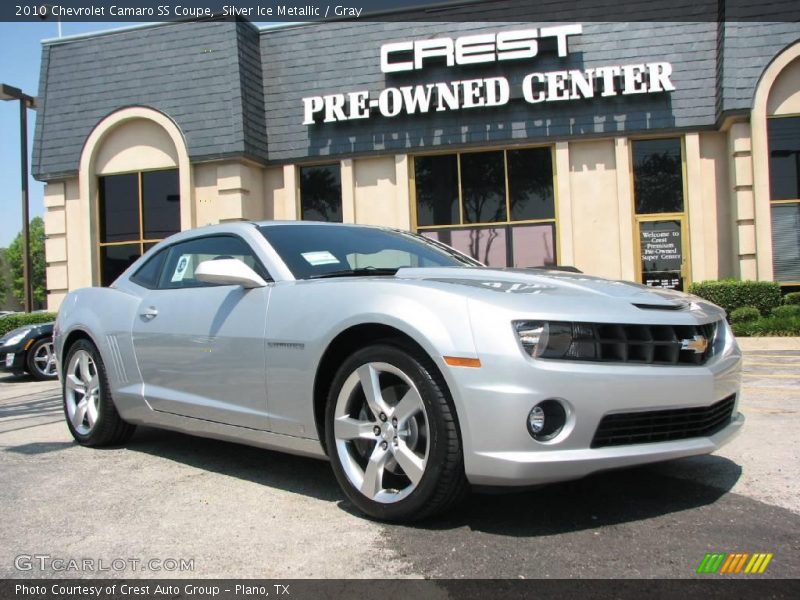 Silver Ice Metallic / Gray 2010 Chevrolet Camaro SS Coupe