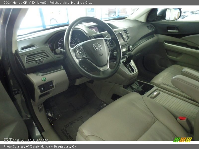 Polished Metal Metallic / Gray 2014 Honda CR-V EX-L AWD