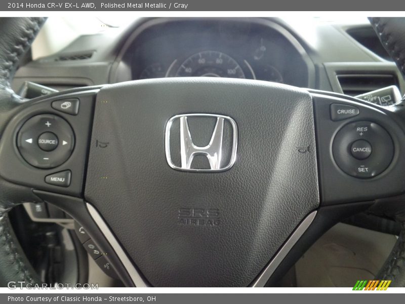 Polished Metal Metallic / Gray 2014 Honda CR-V EX-L AWD