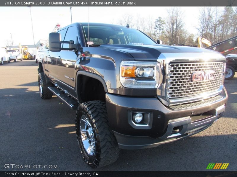 Iridium Metallic / Jet Black 2015 GMC Sierra 2500HD Denali Crew Cab 4x4