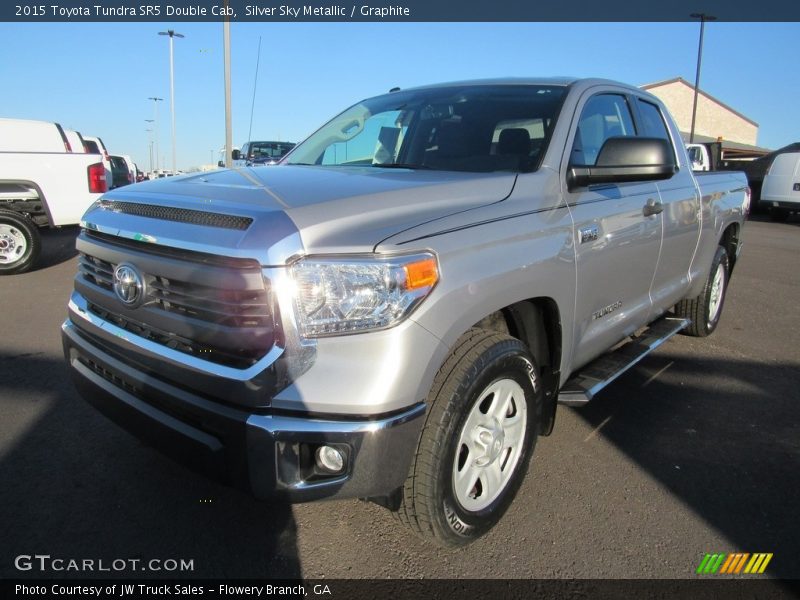 Silver Sky Metallic / Graphite 2015 Toyota Tundra SR5 Double Cab