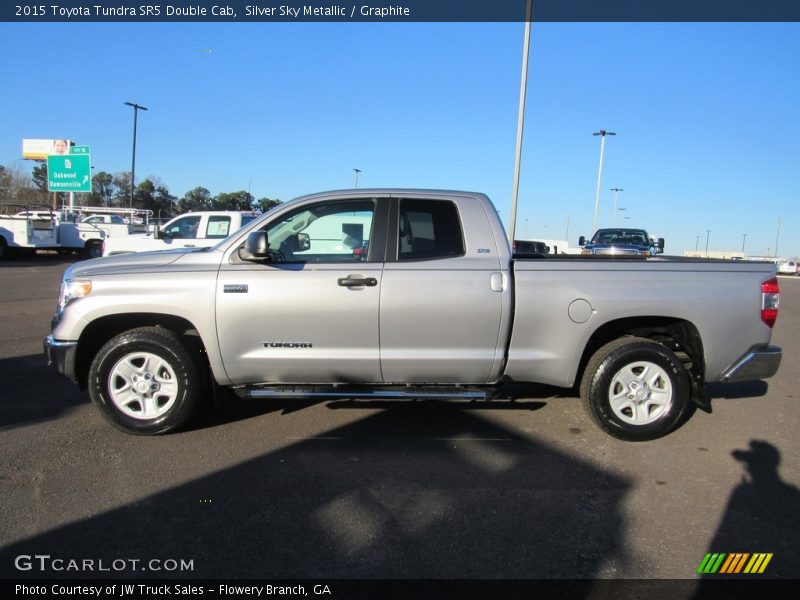 Silver Sky Metallic / Graphite 2015 Toyota Tundra SR5 Double Cab