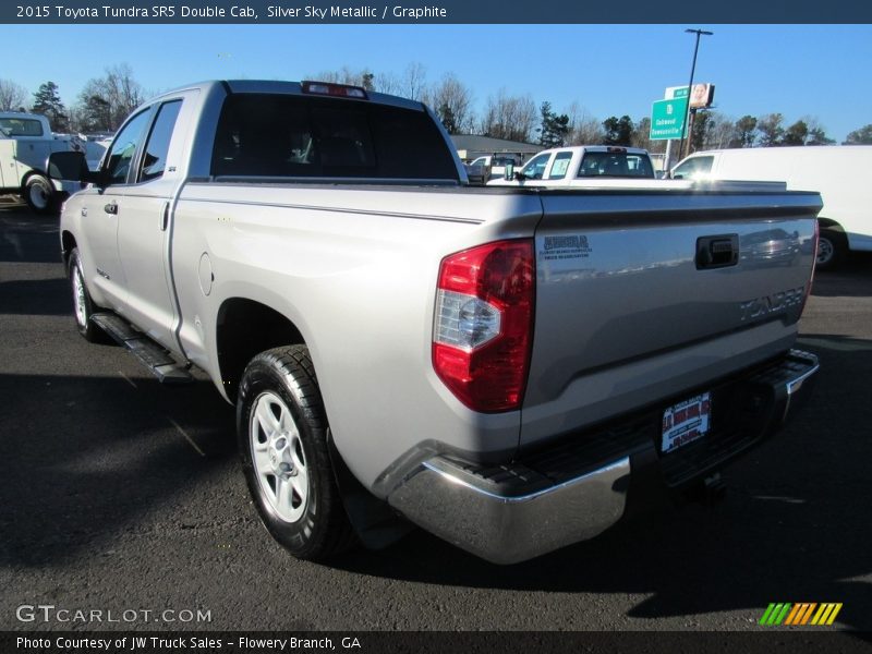 Silver Sky Metallic / Graphite 2015 Toyota Tundra SR5 Double Cab