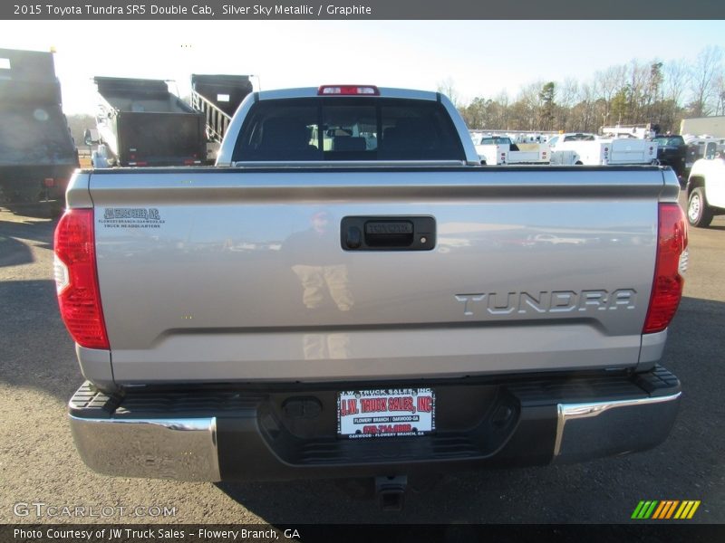 Silver Sky Metallic / Graphite 2015 Toyota Tundra SR5 Double Cab