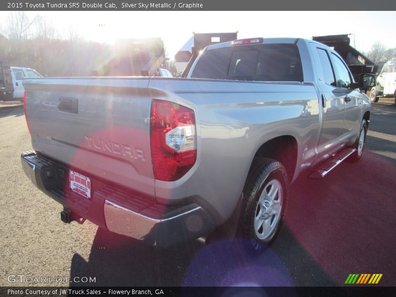 Silver Sky Metallic / Graphite 2015 Toyota Tundra SR5 Double Cab