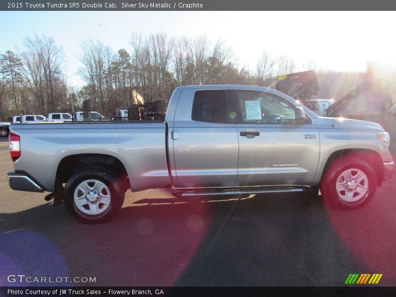 Silver Sky Metallic / Graphite 2015 Toyota Tundra SR5 Double Cab