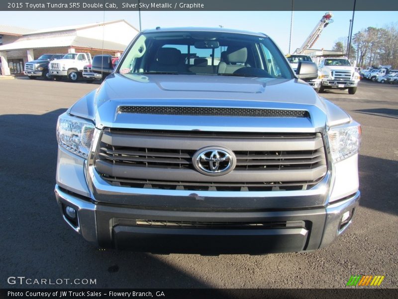 Silver Sky Metallic / Graphite 2015 Toyota Tundra SR5 Double Cab