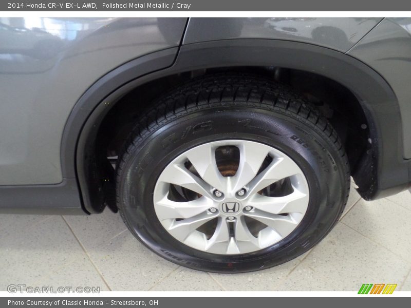 Polished Metal Metallic / Gray 2014 Honda CR-V EX-L AWD