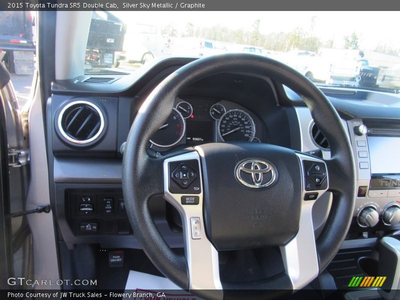 Silver Sky Metallic / Graphite 2015 Toyota Tundra SR5 Double Cab
