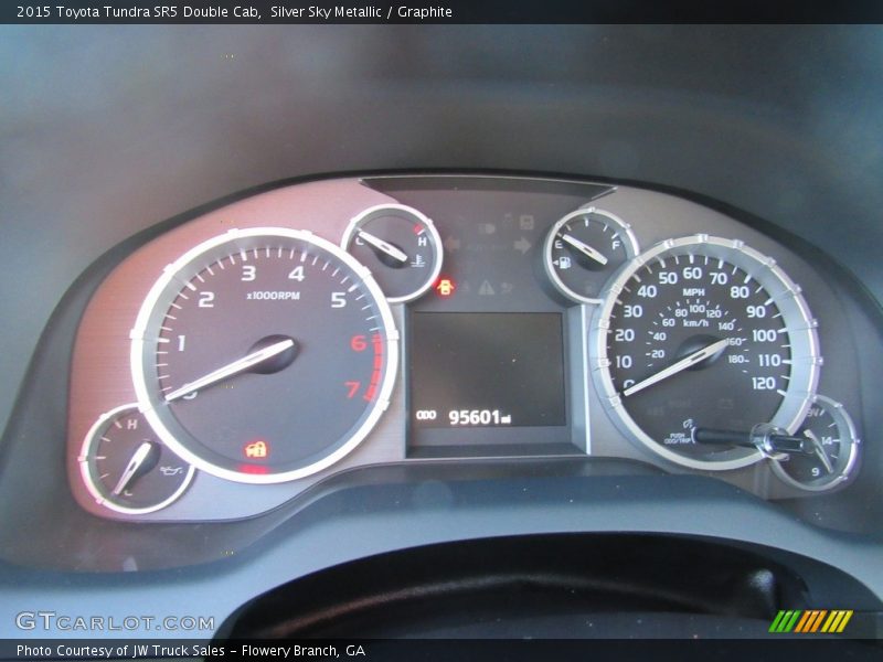 Silver Sky Metallic / Graphite 2015 Toyota Tundra SR5 Double Cab