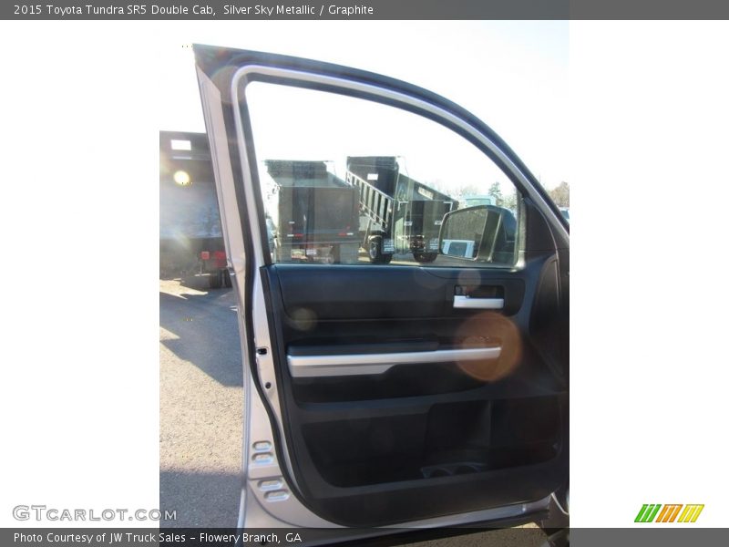 Silver Sky Metallic / Graphite 2015 Toyota Tundra SR5 Double Cab