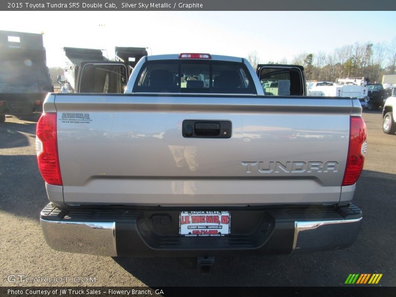 Silver Sky Metallic / Graphite 2015 Toyota Tundra SR5 Double Cab