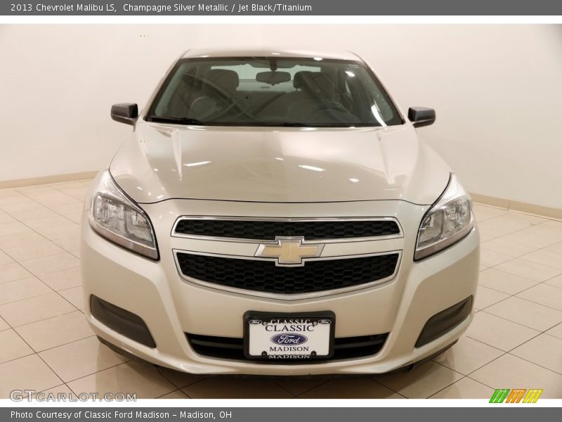 Champagne Silver Metallic / Jet Black/Titanium 2013 Chevrolet Malibu LS