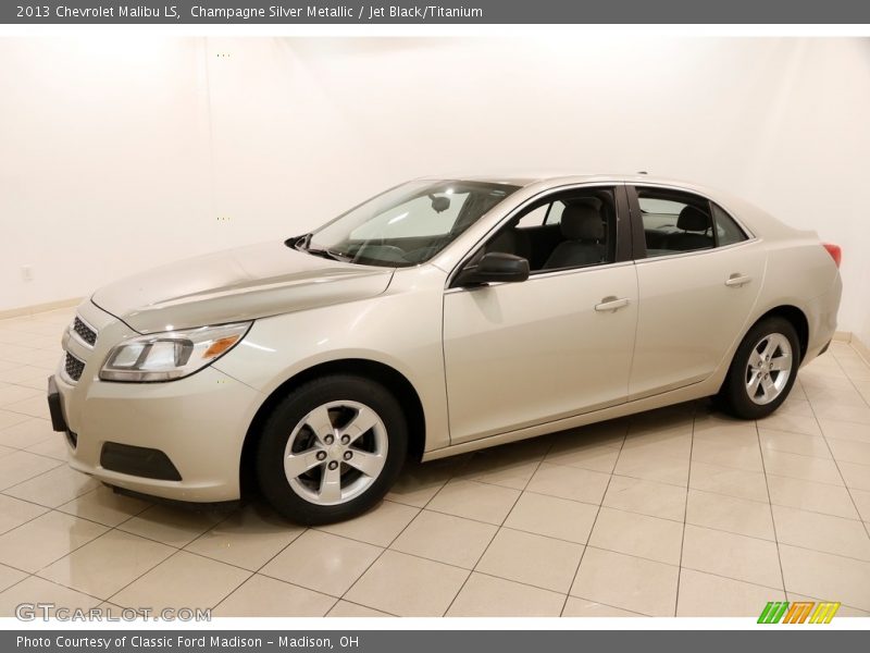 Champagne Silver Metallic / Jet Black/Titanium 2013 Chevrolet Malibu LS