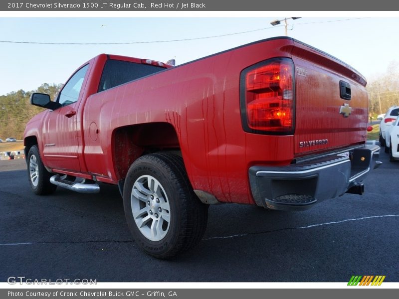 Red Hot / Jet Black 2017 Chevrolet Silverado 1500 LT Regular Cab