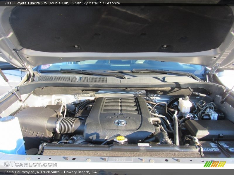 Silver Sky Metallic / Graphite 2015 Toyota Tundra SR5 Double Cab