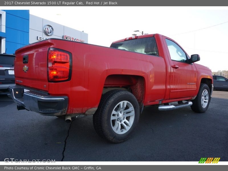 Red Hot / Jet Black 2017 Chevrolet Silverado 1500 LT Regular Cab