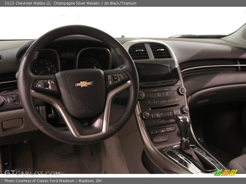Champagne Silver Metallic / Jet Black/Titanium 2013 Chevrolet Malibu LS
