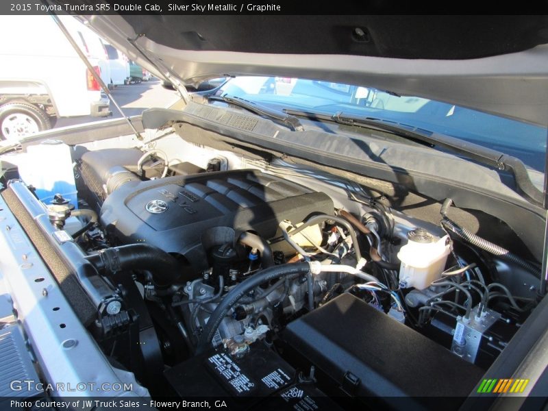 Silver Sky Metallic / Graphite 2015 Toyota Tundra SR5 Double Cab